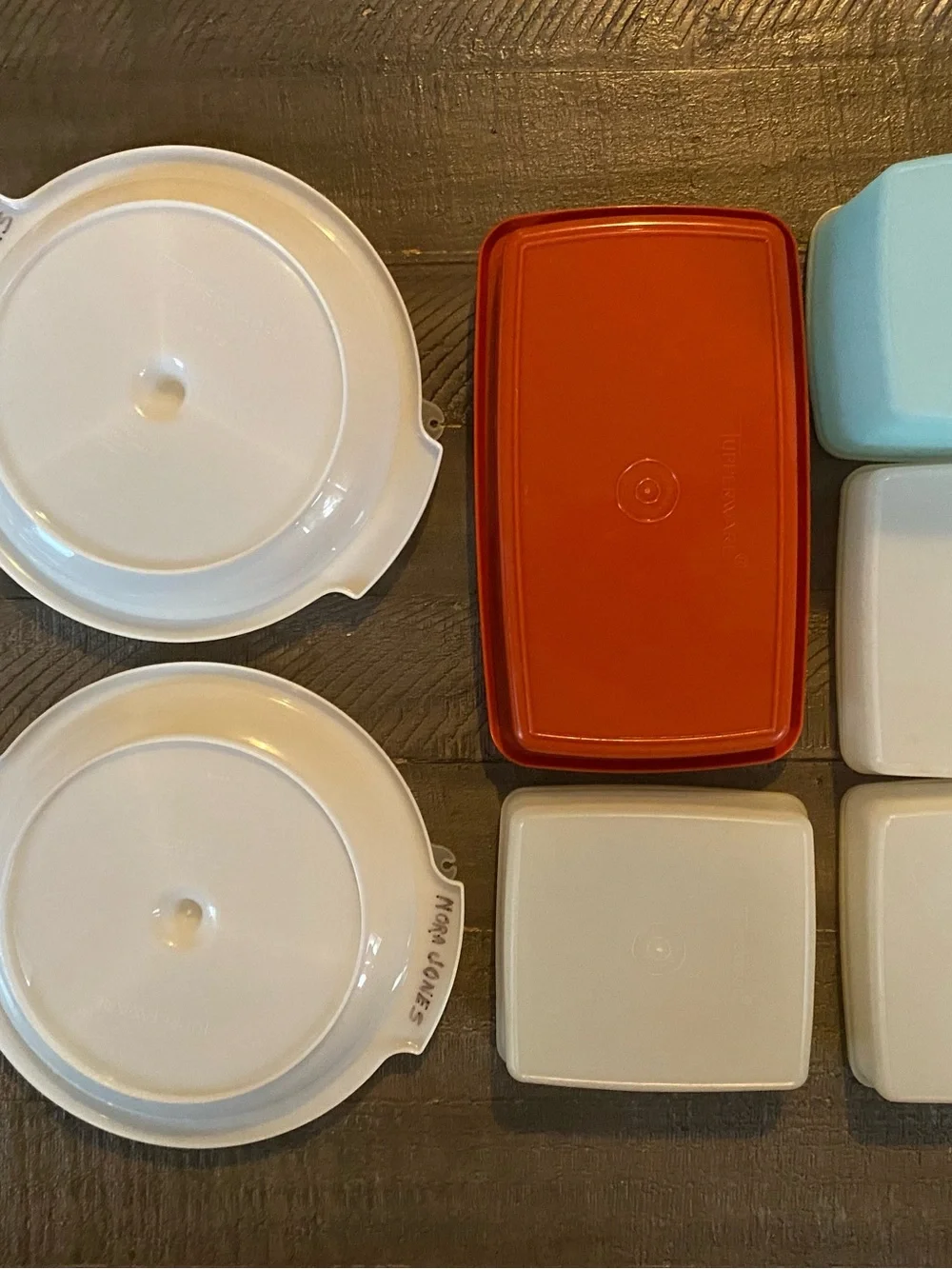 Vintage Tupperware Storage Containers Lot Divided Tray, Sandwich Keepers, etc